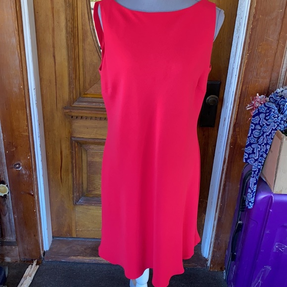 ❤️NWOT VINTAGE PINK BACK DRAPERY FORMAL COCKTAIL DRESS❤️ Size16 - Picture 3 of 11